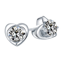 Earth-Mined Fine Diamond Earrings 2 ct 14K White Gold – main view