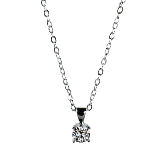 Earth-Mined Fine Diamond Pendant Necklace – main view