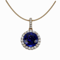 Luxury Cornflower Blue Sapphire Precious Stone Pendant – 2 ct 14