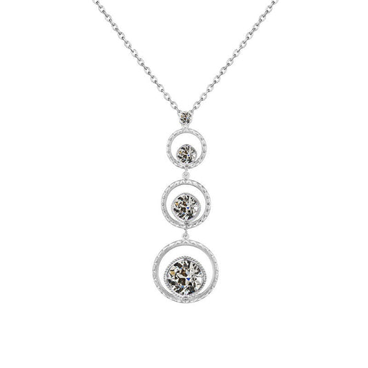 Pendant 14K White Gold with Fine Diamond – main view