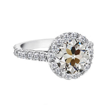 Luxury Diamond Halo Engagement Ring 3 ct – main view