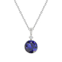 Refined Cornflower Blue Sapphire Stone Pendant Necklace 1.75 ct – main view
