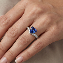 Round Natural Earth Mined Diamond Trillion Sapphire Ring Enhancer 2.50 Carats Gold 14K