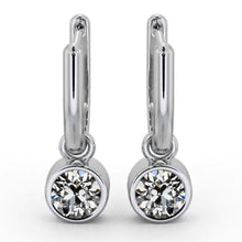 Genuine Fine Diamond Stud Earrings 1 ct 14K White Gold – main view