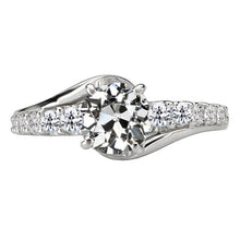 High-End Solitaire with Side Stones 3 ct – main view
