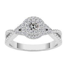 Radiant Halo Ring 1 ct – main view