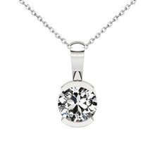 Genuine Fine Diamond Drop Pendant 1.50 ct 14 Karat White Gold – main view