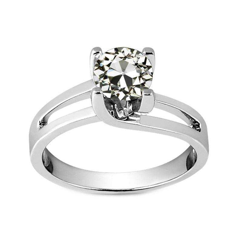Authentic Diamond Solitaire Ring – main view