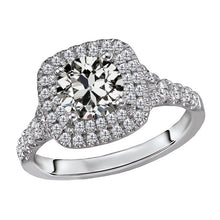 Luxury Brilliant Diamond Halo Engagement Ring 1.50 ct – main view