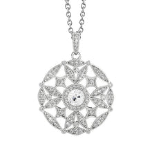 Drop Pendant 14 Karat White Gold with Fine Diamond – main view