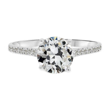 Artisan Fine Diamond Solitaire with Side Stones 3.50 ct – main view
