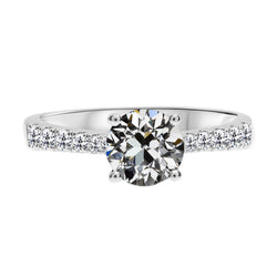 Designer Solitaire with Side Stones with Anniversary Ring