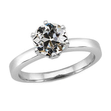 Natural Brilliant Diamond Solitaire Engagement Ring – main view