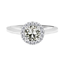 Earth-Mined Fine Diamond Halo Setting Ring – main view