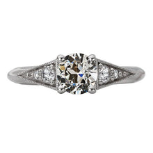 Genuine Diamond Bridal Ring 2 ct 14K White Gold – main view