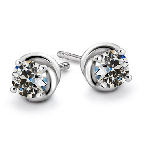 Authentic Brilliant Diamond Stud Earrings – main view
