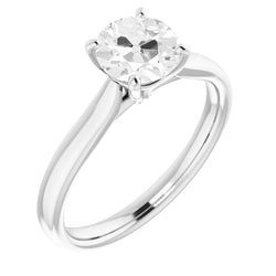 Brilliant Antique Cushion Brilliant Diamond Solitaire Ring – 2