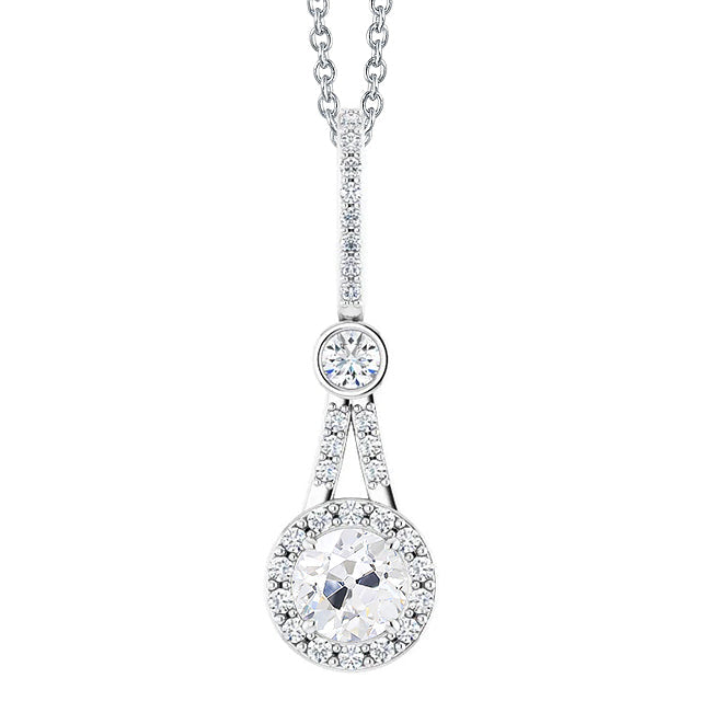 Earth-Mined Brilliant Diamond Pendant Necklace – main view