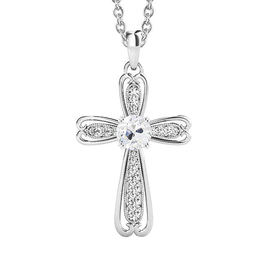Pendant 14K White Gold with Diamond – main view