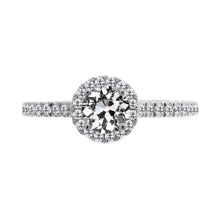 High-End Halo Engagement Ring 1.50 ct – main view