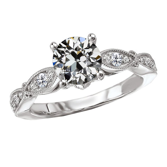 Exquisite Fine Diamond Accent Solitaire Ring 2.50 ct – main view