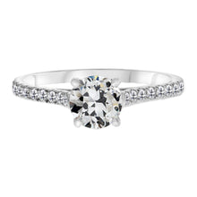 Brilliant Diamond Solitaire Ring with Accents 2-ct 14K White Gold – main view