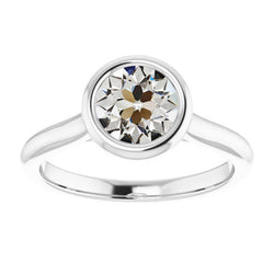 Handcrafted Fine Diamond Solitaire Engagement Ring 1.50 ct |