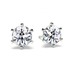 1.50 ct Diamond Earrings in 14K White Gold