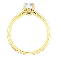 1.50 Cts. Round Yellow Gold Natural Earth Mined Diamond Solitaire Ring 4 Prongs