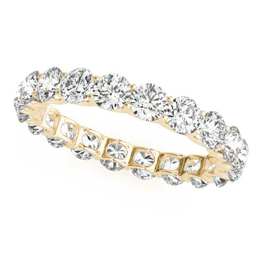 Fine Diamond Eternity Band 3 ct 14K Yellow Gold – main view