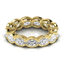 Brilliant Diamond Eternity Band 4.29 ct 14 Karat Yellow Gold – front view