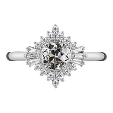 Halo Ring 14 Karat White Gold with Fine Diamond – main view