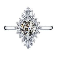 Dazzling Halo Engagement Ring 2 ct – main view