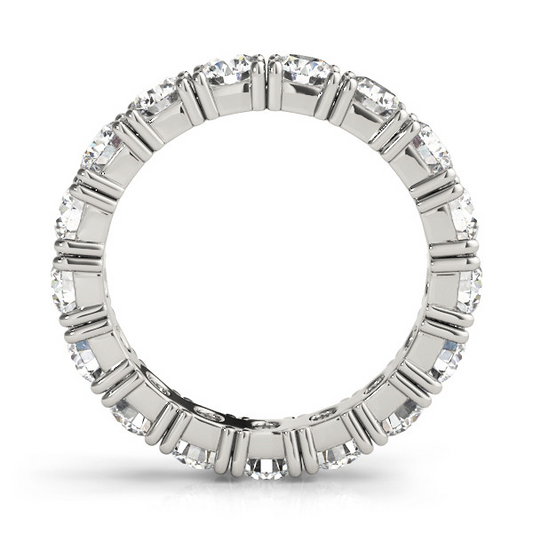 Premium Brilliant Diamond Eternity Band 2.55 ct – front view