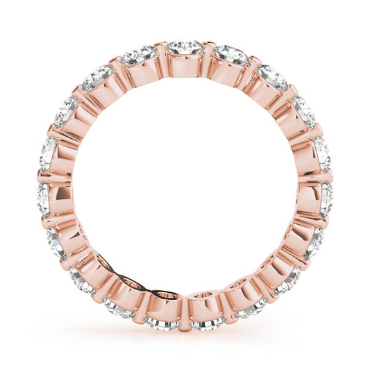 Handmade Fine Diamond Eternity Band 0.15 ct – front view