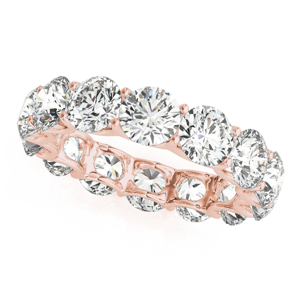 Handcrafted Diamond Eternity Band 7 ct – main view