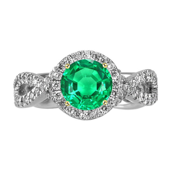 Emerald Colored Stone Ring – GIA-Certified 2.50 ct 14 Karat Two