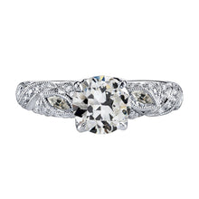 Real Brilliant Diamond Proposal Ring 2 ct 14 Karat White Gold – main view