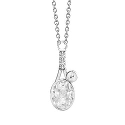Earth-Mined Bezel Set Fine Diamond Pendant 2 ct