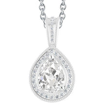 Pendant Necklace 14K White Gold with Brilliant Diamond – main view