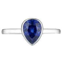 Royal Blue Sapphire Pear Cut Precious Stone Ring 1.50 ct – 14