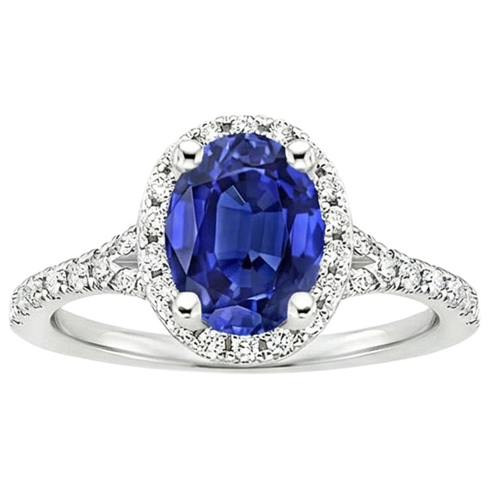 Royal Sapphire Engagement Ring