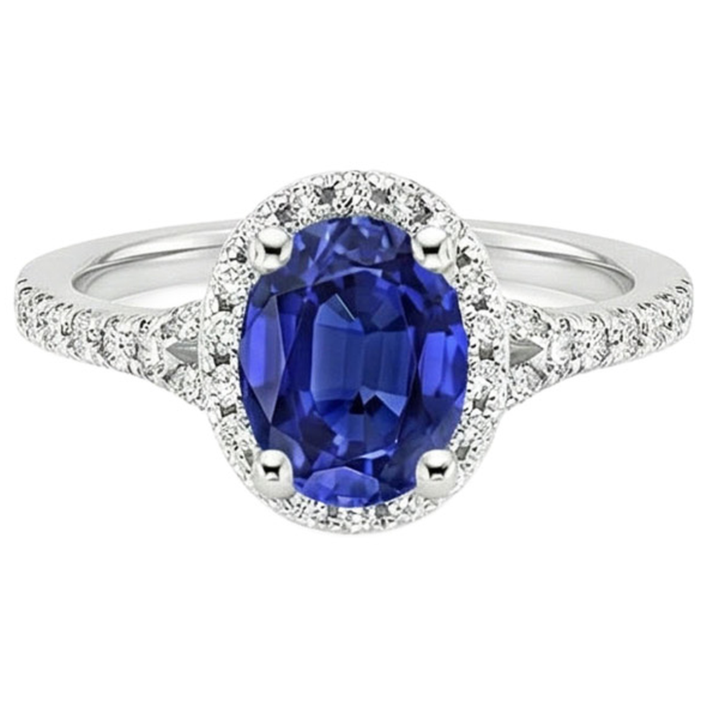 Royal Sapphire Engagement Ring