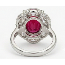 Ruby And Natural Earth Mined Diamond Wedding Ring 5 Carats Gold 14K