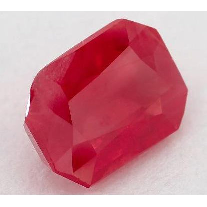 Earth-Mined Ruby Certified Loose Stone – front view