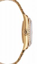 Salmon Natural Earth Mined Diamond Dial Bezel Rolex President Style Watch Dj