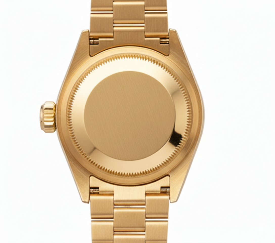 Salmon Natural Earth Mined Diamond Dial Bezel Rolex President Style Watch Dj