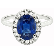 natural round sapphire 5ct ring side angle