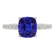 Sapphire Engagement Ring Ceylon Blue White Gold Jewellery 2.75 Carats