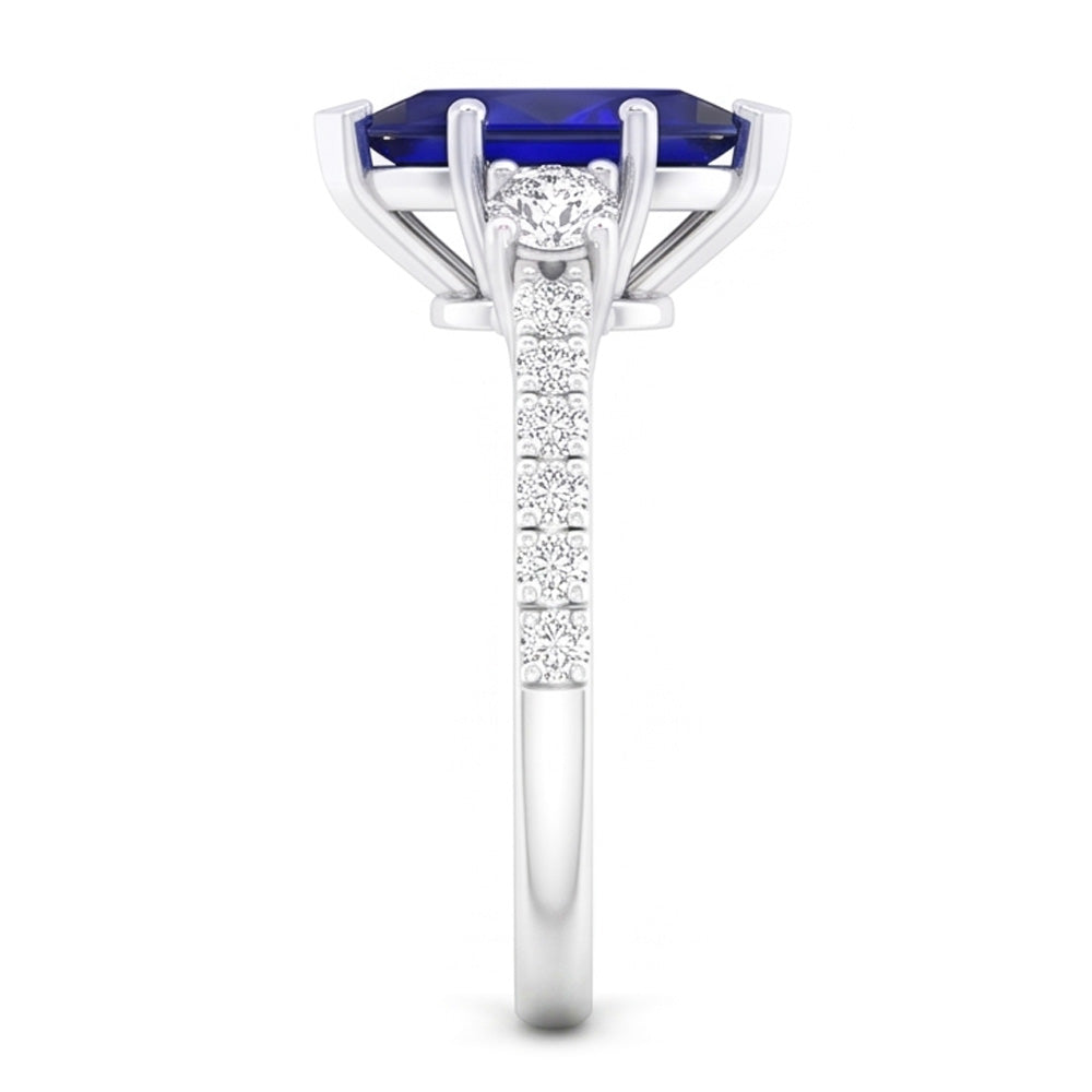 Sapphire Engagement Ring Marquise Cut